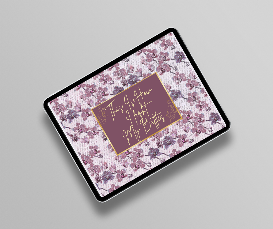 'This Is How I Fight My Battles' Spiritual War Journal - Lavender (Digital)