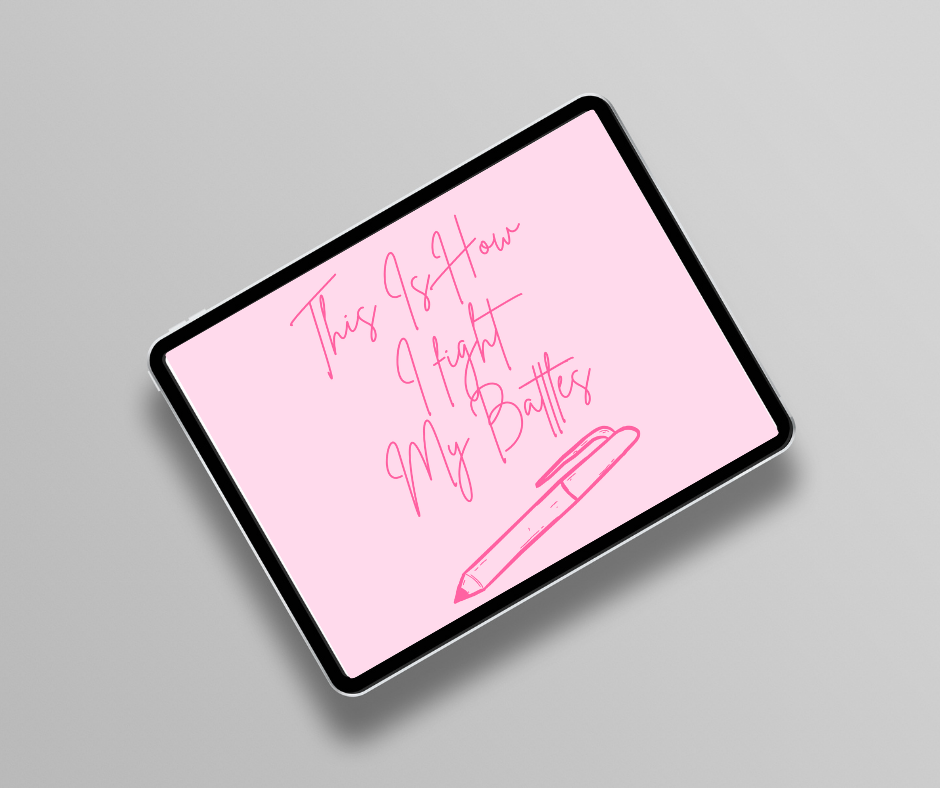 This Is How I Fight My Battles Spiritual War Journal - Pink (Digital)