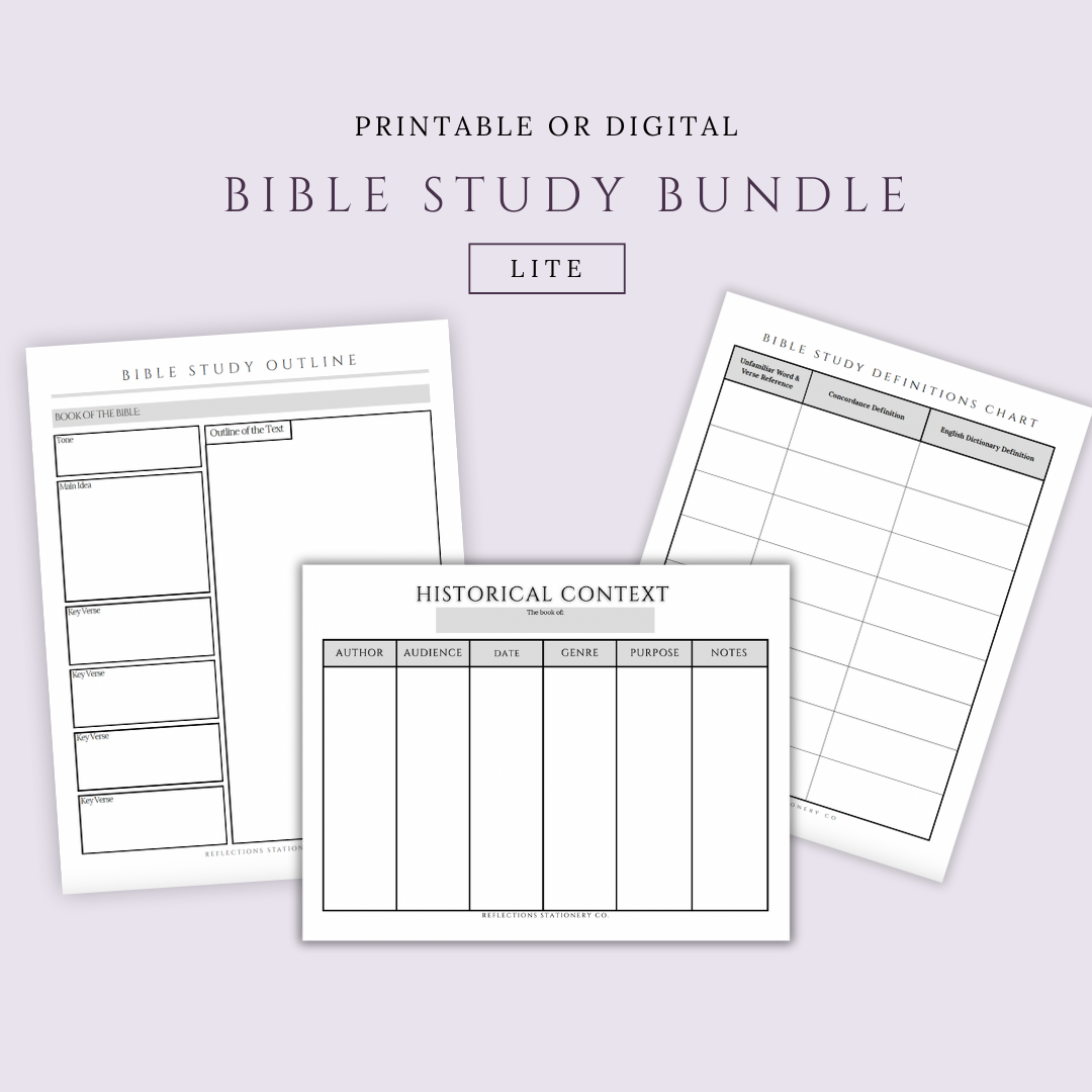 Bible Study Bundle Lite