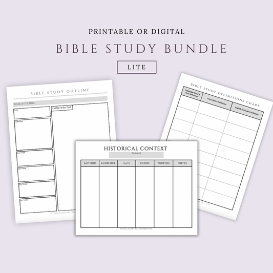 Bible Study Bundle Lite