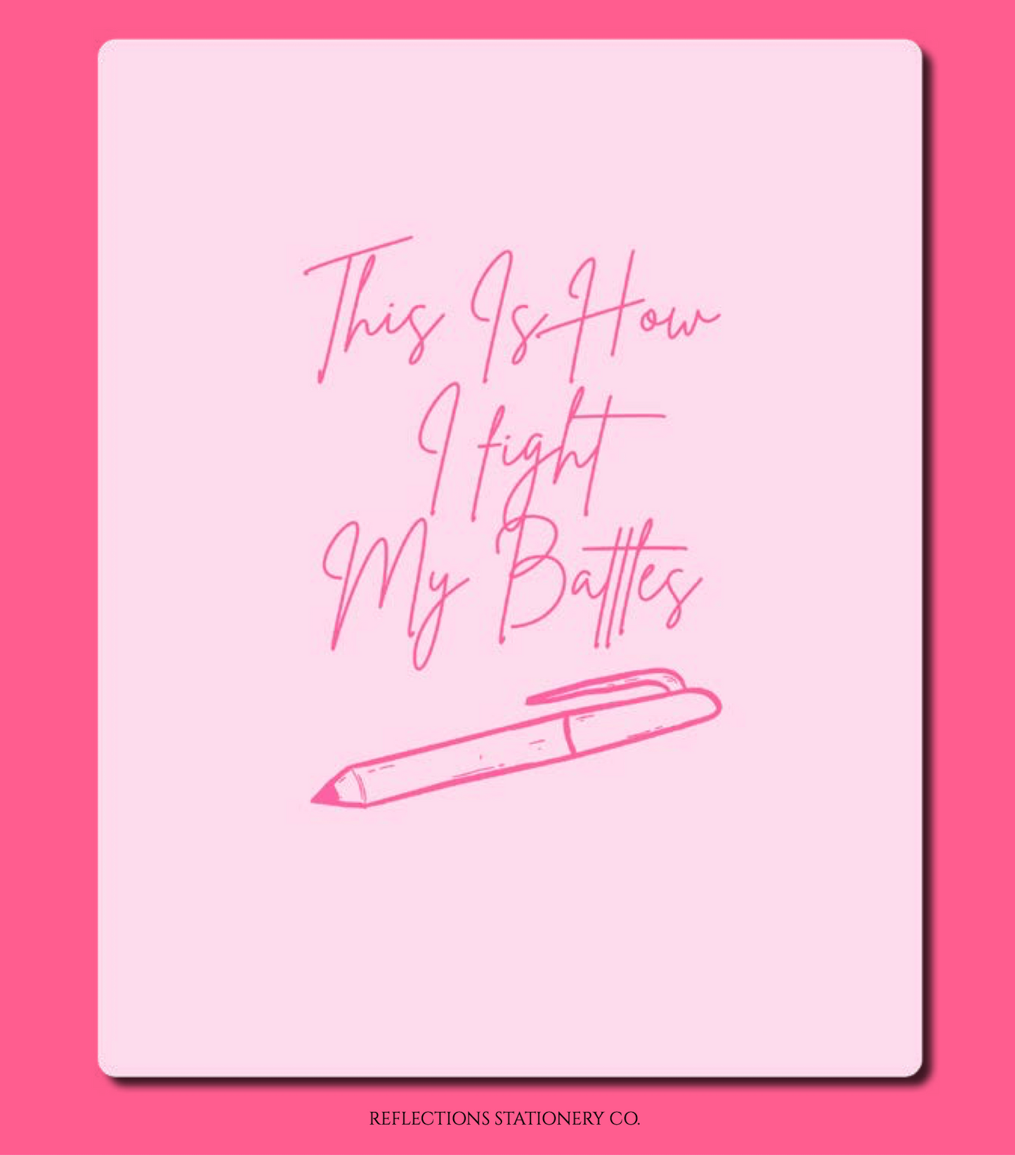 This Is How I Fight My Battles Spiritual War Journal - Pink (Digital)