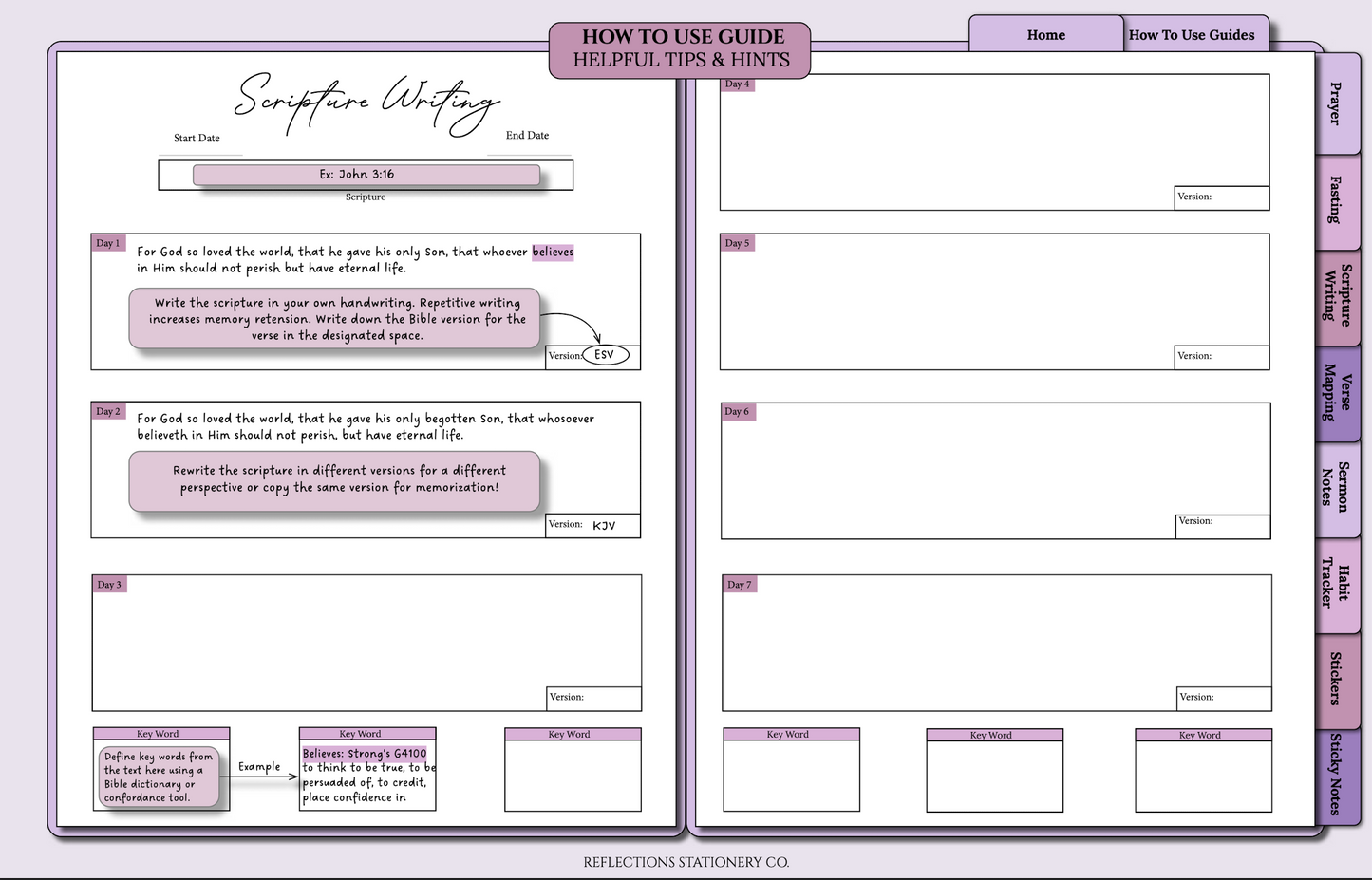 'This Is How I Fight My Battles' Spiritual War Journal - Lavender (Digital)