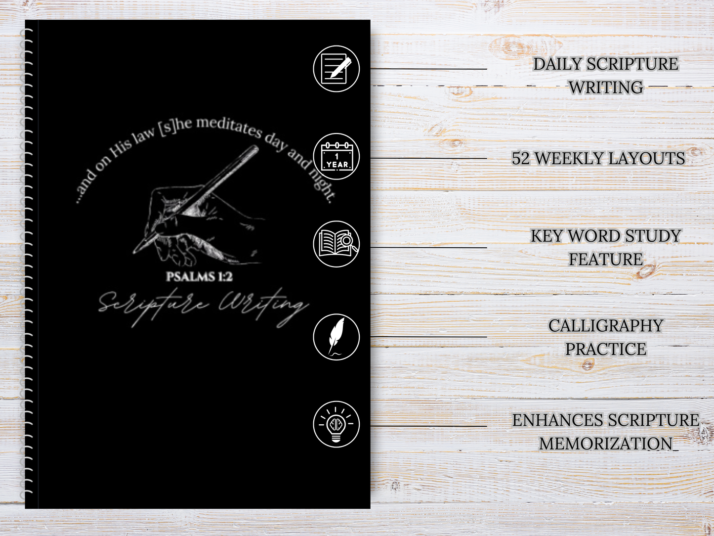 Scripture Writing Journal - Black