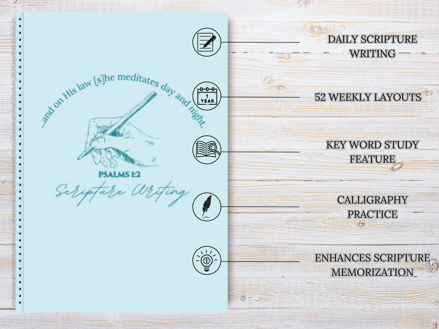 Scripture Writing Journal - Blue