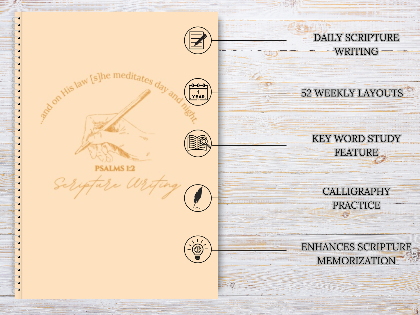 Scripture Writing Journal - Orange