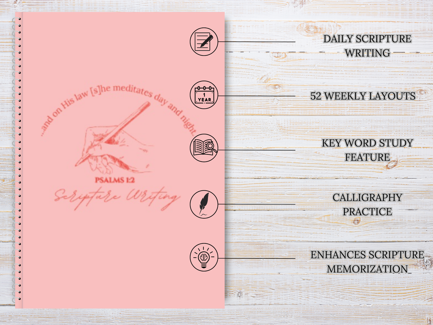 Scripture Writing Journal - Red