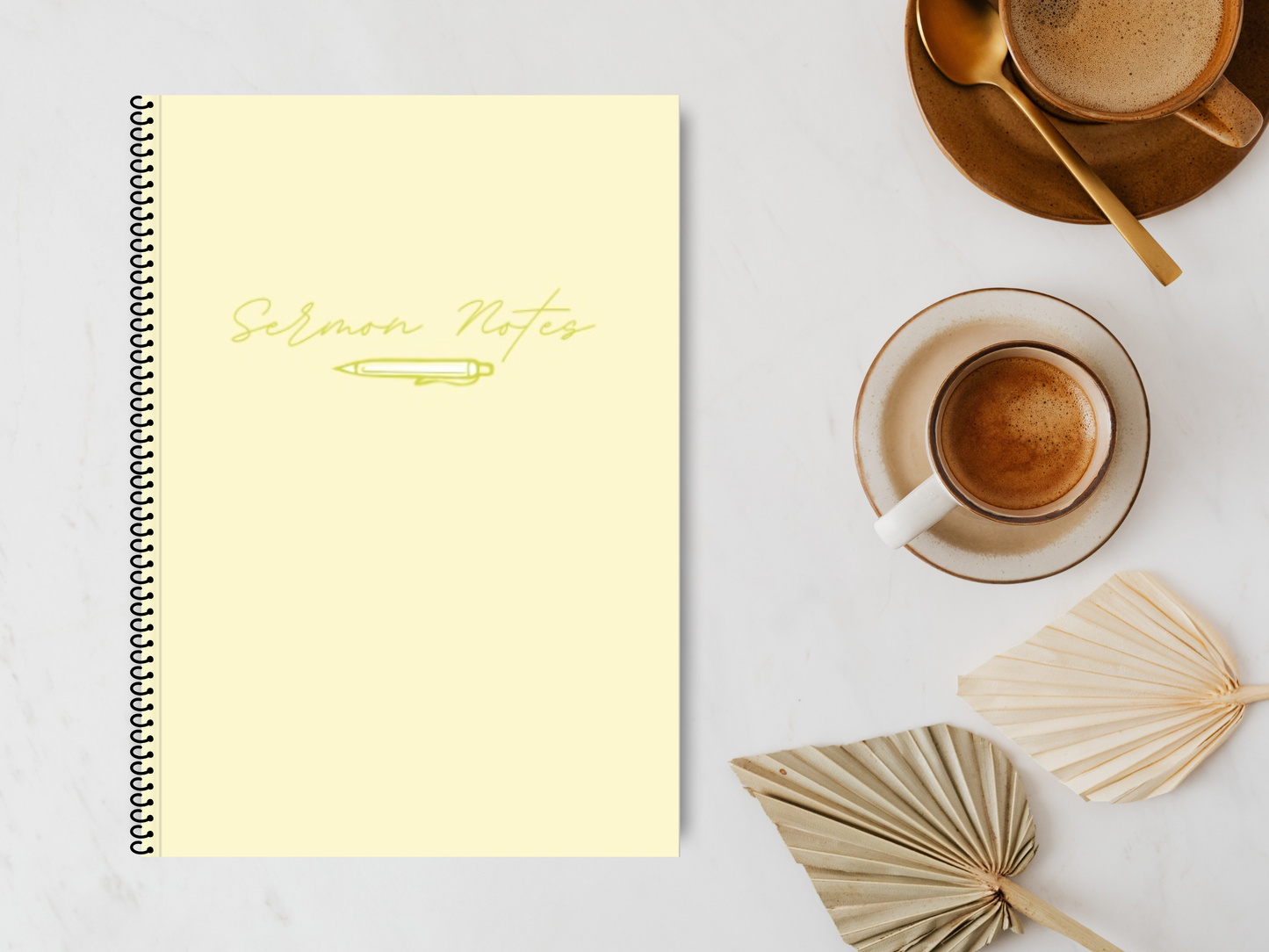 Sermon Notes Journal - Yellow