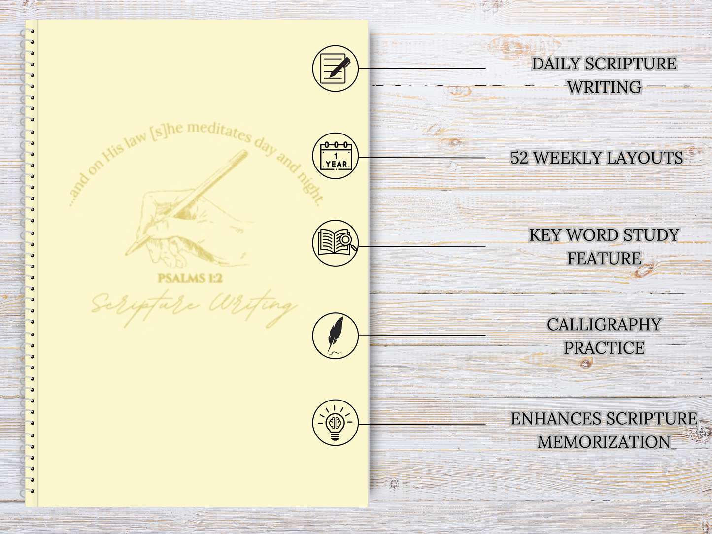 Scripture Writing Journal - Yellow